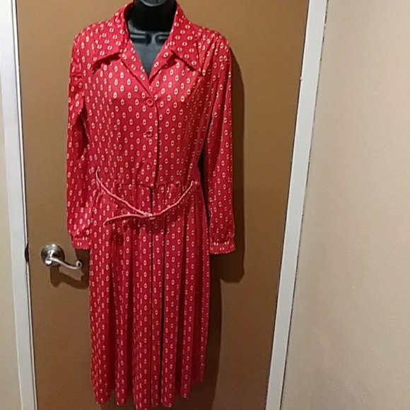 Muriel Ryan 70's Style Dress Sz Large - Picture 1 of 3
